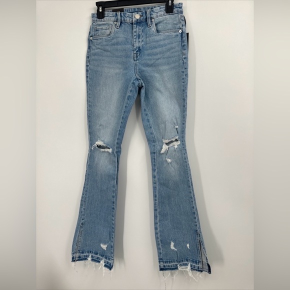 NWT Blank NYC The Hoyt High Rise Mini Flare Jeans NWT Size 26 - Picture 1 of 4